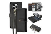Handys - Cover & Cases - Dux Ducis Lava Leather Case for iPhone 15 Pro - Black - 6971824163155