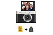Digital Kameras - KODAK Pixpro Friendly Zoom C1 Black + Dongle - Compact Digital Camera - C1BK3 Black