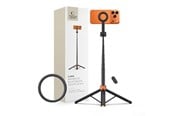 Handys - Anderes Zubehör - Tech-Protect L10S Bluetooth Tripod Selfie Stick - Black & Orange - 5906302352807