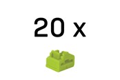 Netzwerkzubehör - Lindy RJ45 Port Blocker Green (20-Pack) - 47895