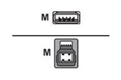 USB Kabel - Alcasa electronik Good Connections - USB cable - USB Type A to USB Type B - 3 m - 2710-S03