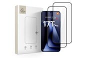 Handys - Schutzfolie - Tech-Protect Glass Fit+ 2-Pack Tempered Glass for Xiaomi 17T Pro - Black - 5906302323463
