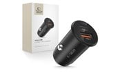Handys - Adapter und Ladegeräte - Tech-Protect CC02 Car Charger 35W 2-Ports USB-C / USB-A - Black - 5906302361038