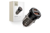 Handys - Adapter und Ladegeräte - Tech-Protect CC03 Car Charger 30W 2-Ports USB-A / USB-C - Black - 5906302361649