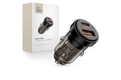 Handys - Adapter und Ladegeräte - Tech-Protect CC03 45W Car Charger 2-Ports USB-A / USB-C - Black - 5906302361656