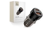 Handys - Adapter und Ladegeräte - Tech-Protect CC03 2-port PD75W car charger - black - 5906302361663