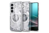 Handys - Cover & Cases - Spigen Ultra Hybrid Mag MagSafe Case for Samsung Galaxy S26+ Zero One - Clear and White - 29375-0