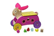 Holzspielzeug - Primi Passi - Wooden Shape and Walker Rabbit Pink - PP1061