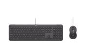 Tastaturen - Logitech Signature Slim Wired Combo MK620 for Business - Tastatur & Maus Set - Schweiz - Grau - 920-013342