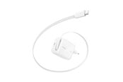 Handys - Adapter und Ladegeräte - Belkin BoostCharge 67W USB-C with Retractable USB-C Wall Charger - PPS - WCH022KQWH