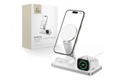 Handys - Adapter und Ladegeräte - Tech-Protect QI15W-A47 MagSafe 3in1 Inductive Charger + USB-C Cable - White - 5906302362530
