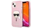 Handys - Cover & Cases - Karl Lagerfeld Glitter Karl's Head Case for iPhone 13 mini - Pink - 3666339027537