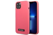 Handys - Cover & Cases - Karl Lagerfeld Silicone Plaque Case for iPhone 13 mini - Fuchsia - 3666339048808