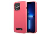 Handys - Cover & Cases - Karl Lagerfeld Silicone Plaque Case for iPhone 13 Pro Max - Fuchsia - 3666339048839