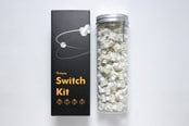 Tastaturen - Ducky White - 115 Keycap set - Seamless Double-shot PBT - Nordic Layout - DKSA115-FIPDWNNO2