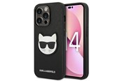 Handys - Cover & Cases - Karl Lagerfeld Saffiano Choupette Head Patch Case for iPhone 14 Pro Max - Black - 3666339076986