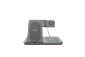 Handys - Adapter und Ladegeräte - Gembird 3-in-1 foldable wireless charger stand 15 W - Samsung watch - TA-WPC31S-01-BK
