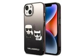 Handys - Cover & Cases - Karl Lagerfeld KLHCP14STGKCK iPhone 14 6.1 "hardcase black / black Gradient Ikonik Karl & Choupette - 3666339086404