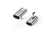 USB Kabel - Tech-Protect Ultraboost AA03 USB-C Angle Adapter - Grey - 5906302367986