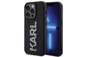Handys - Cover & Cases - Karl Lagerfeld 3D Rubber Glitter Logo case for iPhone 15 Pro Max - black - 3666339166625