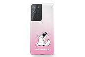 Handys - Cover & Cases - Karl Lagerfeld Choupette Fun Case for Samsung Galaxy S21 Ultra - Pink - 3700740496985