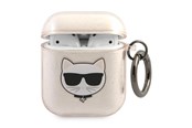 Handys - Cover & Cases - Karl Lagerfeld Glitter Choupette Case for AirPods 1 / 2 - Gold - 3666339009199