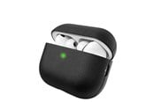 Handys - Anderes Zubehör - KeyBudz Artisan Series Leather Case for AirPods Pro 3 - Black - APP3_S3_BLK