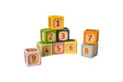 Baby Spielzeug - Bigjigs Wooden Soft Sorting Blocks - 9 pcs. - 38018