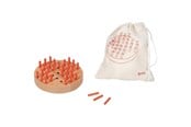 Brettspiele - Goki Wooden Solitaire Game in Cotton Storage Bag - 56293
