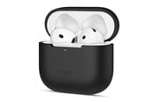 Handys - Cover & Cases - Tech-Protect Silicone Case for Apple AirPods 4 - Black - 5906302370115