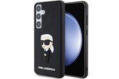 Handys - Cover & Cases - Karl Lagerfeld 3D Rubber Ikonik case for Samsung Galaxy S24+ - black - 3666339242008