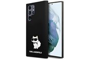 Handys - Cover & Cases - Karl Lagerfeld Silicone Choupette case for Samsung Galaxy S24 Ultra - black - 3666339242343