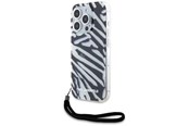 Handys - Cover & Cases - Karl Lagerfeld IML Zebra Pattern & Cord case for iPhone 15 Pro Max - black - 3666339287290