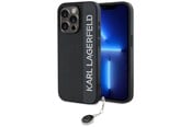 Handys - Cover & Cases - Karl Lagerfeld Saffiano Rhinestones & Charm case for iPhone 15 Pro Max - black - 3666339257996
