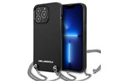 Handys - Cover & Cases - Karl Lagerfeld Monogram Plaque Case for iPhone 13 Pro / 13 6.1" - Black - 3666339049942