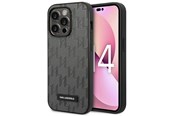 Handys - Cover & Cases - Karl Lagerfeld Saffiano Mono Metal Logo iPhone 14 Pro Max 6.7" Case - Gray - 3666339085117
