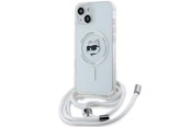 Handys - Cover & Cases - Karl Lagerfeld IML Choupette Head & Cord MagSafe case for iPhone 13 / 14 / 15 - transparent - 3666339287054