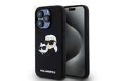 Handys - Cover & Cases - Karl Lagerfeld Silicone Karl&Choupette MagSafe case for iPhone 15 Pro Max - black - 3666339256739
