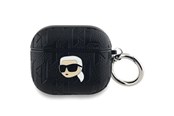 Handys - Anderes Zubehör - Karl Lagerfeld Monogram Karl Head case for AirPods 3 - black - 3666339283650