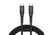 USB Kabel - Tech-Protect Ultraboost UB11T USB-C / USB-C PD 100W / QC3.0 200 cm Cable - Black - 5906302390724