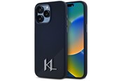 Handys - Cover & Cases - Karl Lagerfeld Silicone Shadow Metal Initial MagSafe Case for iPhone 15 Pro Max Black - 3666339252953