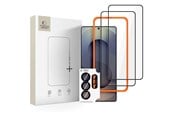 Handys - Schutzfolie - Tech-Protect Easy Set+ 3-Pack Tempered Glass for Samsung Galaxy S26 Ultra - Black - 5906302390786