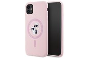 Handys - Cover & Cases - Karl Lagerfeld Silicone Karl&Choupette MagSafe iPhone 11 Case - Pink - 3666339254360