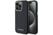 Handys - Cover & Cases - Karl Lagerfeld FW Metal Plate MagSafe iPhone 15 Pro Max Case - Black - 3666339254919