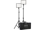 Kameras und Objektivzubehör - Nanlite LumiPad 25 LED 2 Light kit with stand and bag - LUMIPAD 25 2KIT