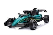 Rutscherautos und Laufräder - Aston Martin F1 24V Ride-On Car with Leather Seat & Rubber Tires - 6951326