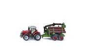 Spielzeugauto - SIKU Massey Ferguson With Forestry Trailer - 1134