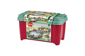 Bausets - Abrick Ecoiffier Train Track Construction Set - Station and Accessories - 140 pcs. - 1348
