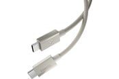 USB Kabel - Spigen Essential USB-C to USB-C 60W Fabric Cable - 1.5m - Natural Titanium - ACA10419