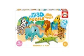 Puzzle - Educa 3D Puzzle Kids Baby Jungle 3D Puzzle - 20432